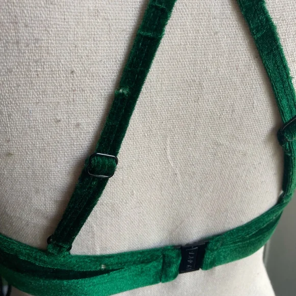 Women's HOAKA SWIMWEAR Bra Top Size S Green - Picture 11 of 16